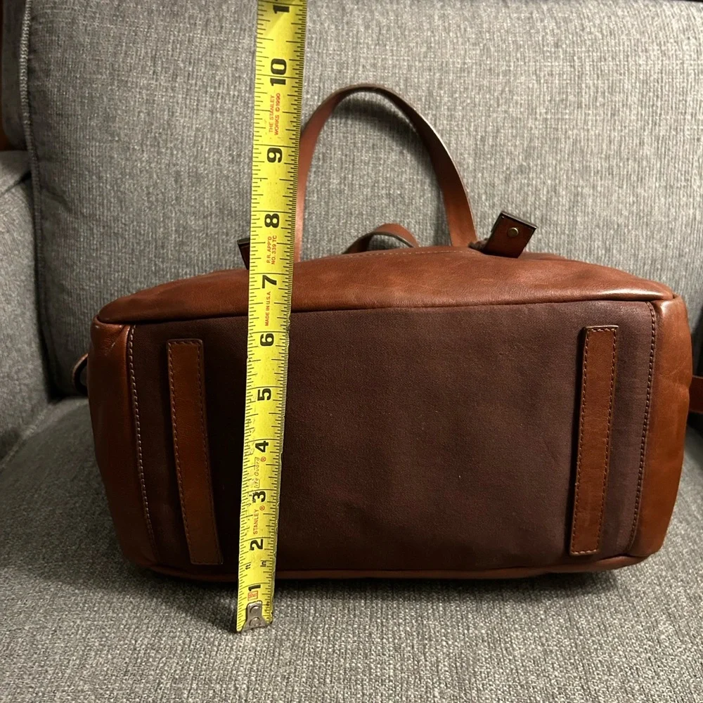 Francesco Biasia Brown Leather Satchel